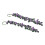 2 pezzi 1:12 Mini Casa delle Bambole Swing Vine Viola 20 cm 12