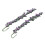 2 pezzi 1:12 Mini Casa delle Bambole Swing Vine Viola 20 cm 14
