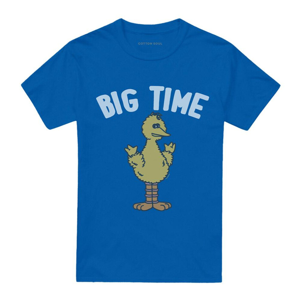 Sesame Street , Royal ) Unisex Adult The Foot 2 T-Shirt Men's Blue Size 8