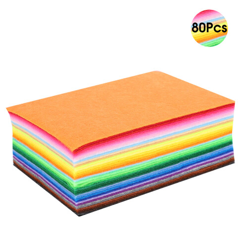 10x15cm Felt Fabric 80Pcs for DIY Crafts Home Sewing School Projects 1