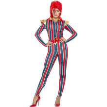 (8 UK - 10 UK, Multicoloured) Smiffys Womens/Ladies Miss Space Superstar Costume Set