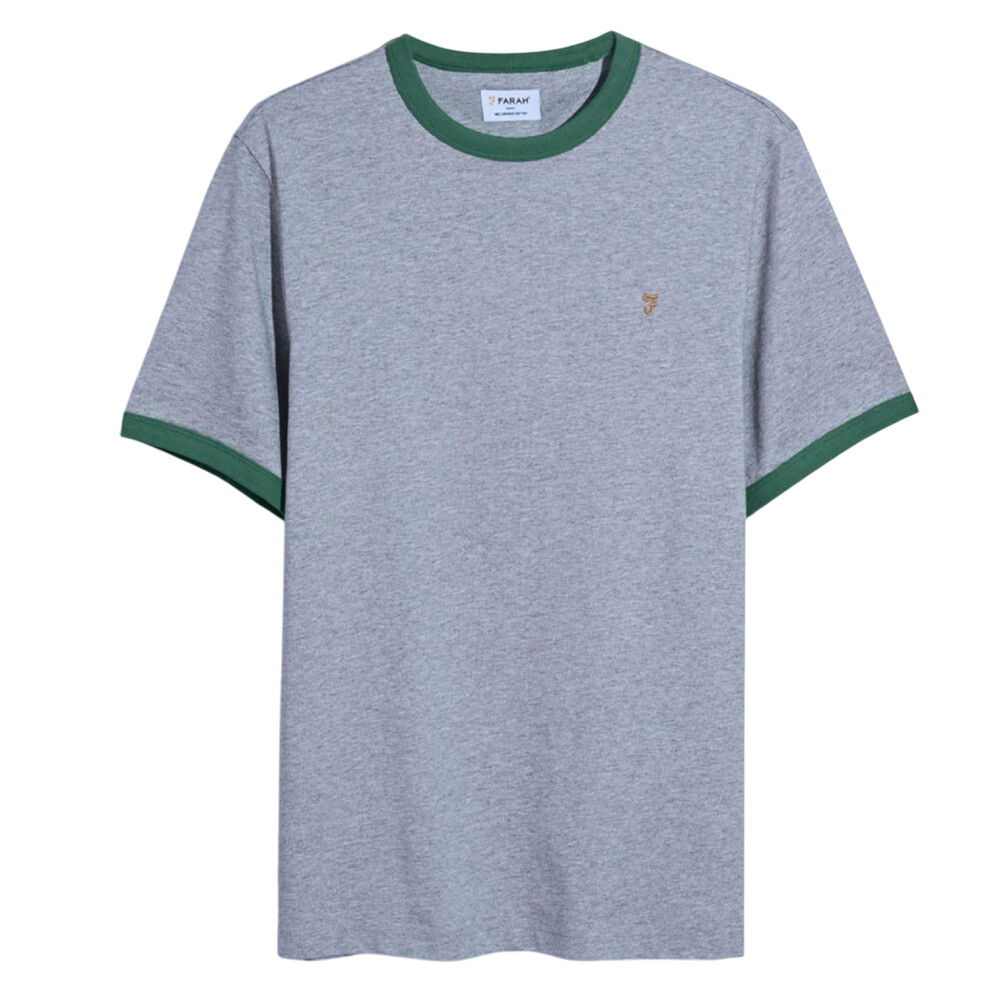 Farah Men's Grey (Xxl, ) Groves Ringer T-Shirt