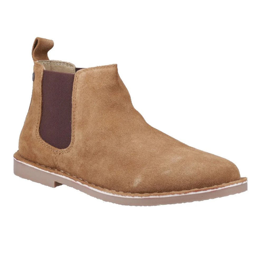 (8 UK, Cognac) Jack And Jones Mens Bravo Suede Chelsea Boots-image-OPC-PJCMYTZ-NEW