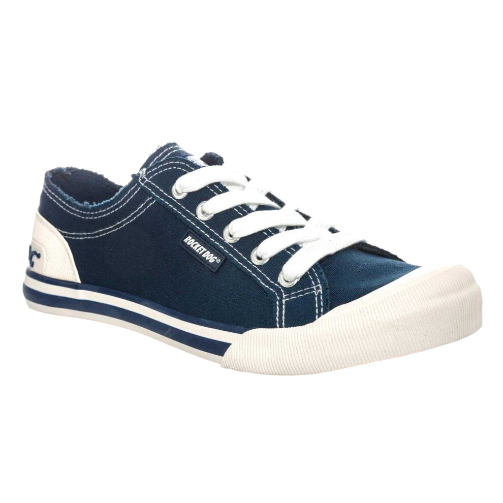 (4 UK, Navy) Rocket Dog Womens/Ladies Jazzin 8A Canvas Trainers