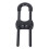 Set da 5 serrature per armadi a forma di U in ABS, nero 13