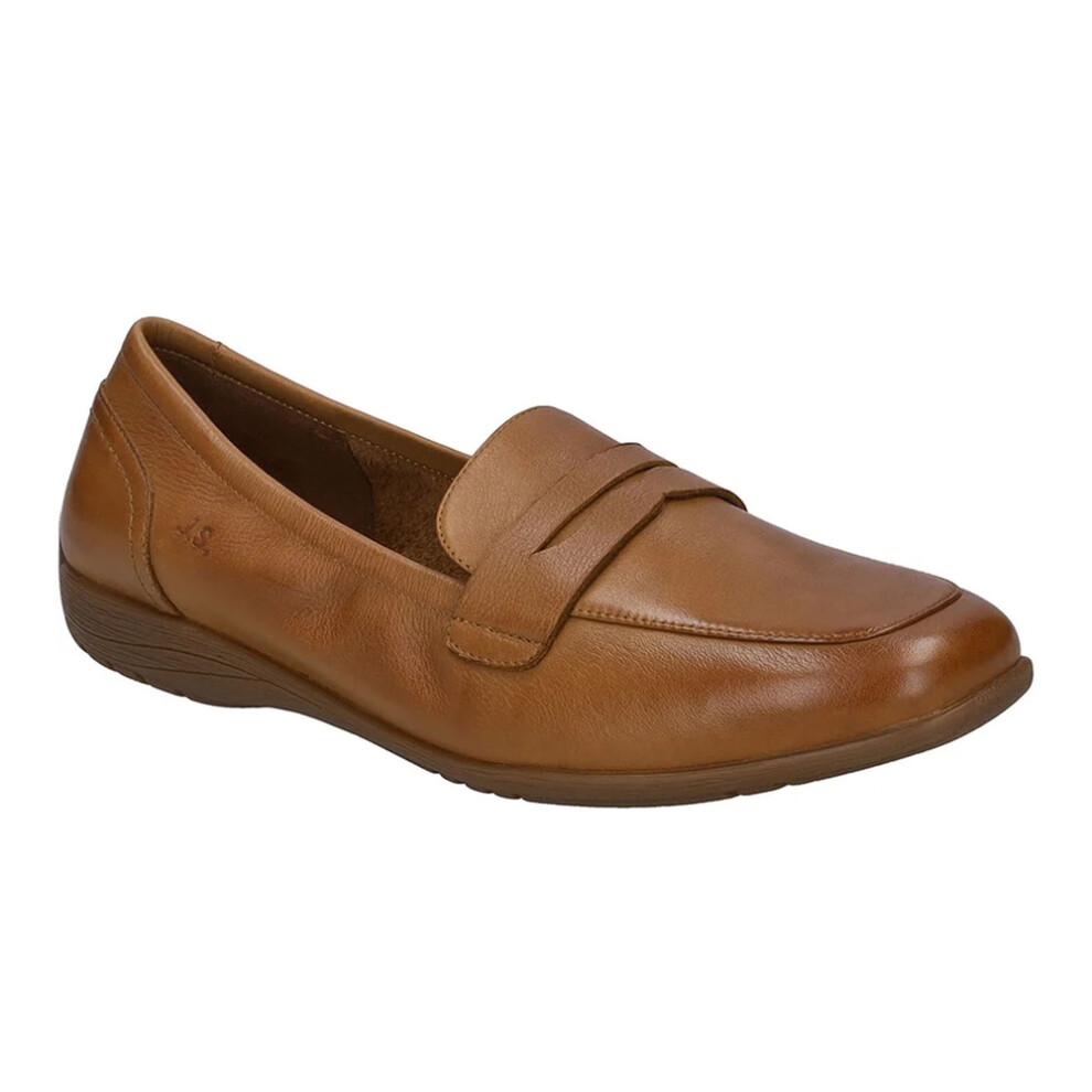 (5 UK, Camel Brown) Josef Seibel Womens/Ladies Fenja 22 Leather Loafers-image-OPC-PJCMZJP-NEW