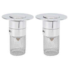2 pezzi di tappo per vasca in acciaio inossidabile 34-40 mm