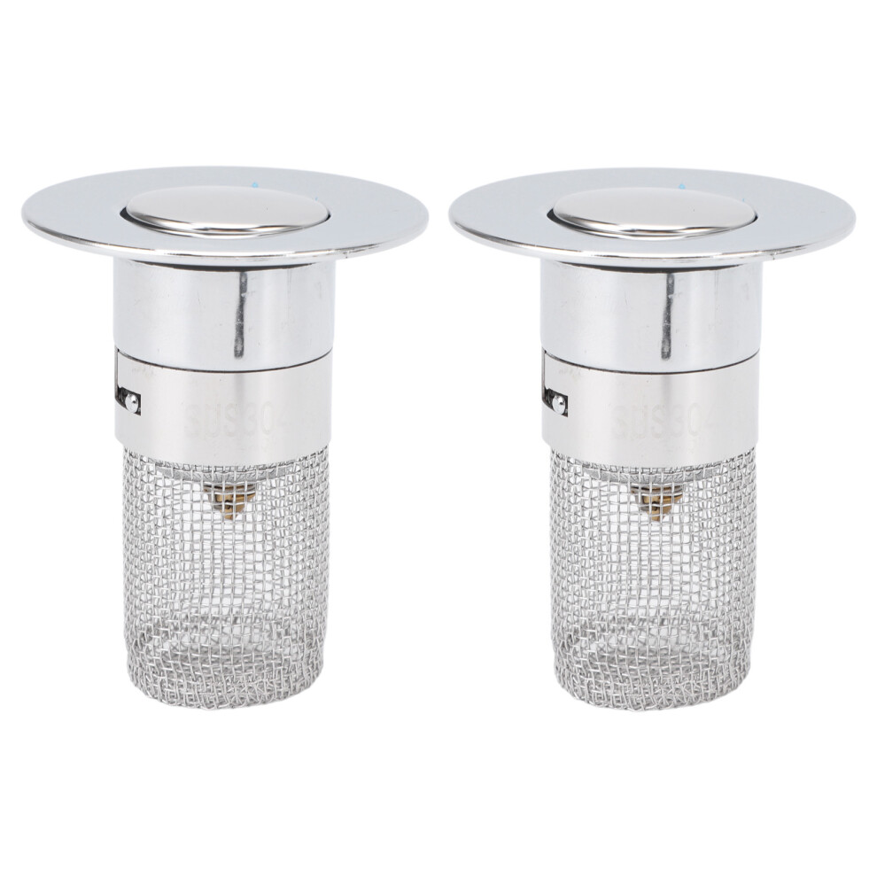 2Pcs Stainless Steel Bathtub Drain Plug 34-40Mm Bathroom Stopper 8371333920610