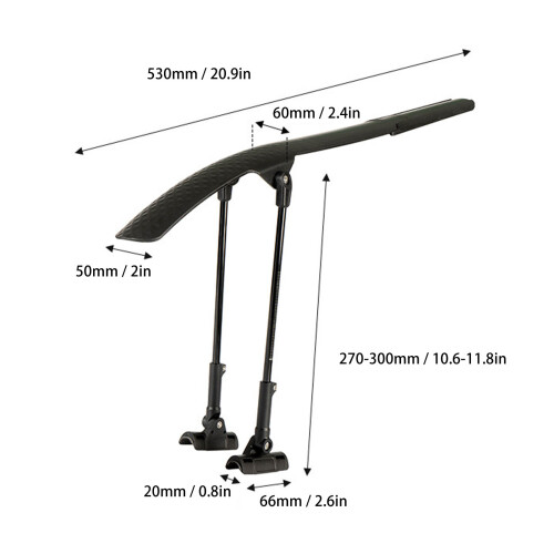 PP Fahrradschutzbleche für Rennräder Halterung 1