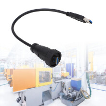 USB 3.0 wasserdichter Steckverbinder 0,3 m, 1,5 A, Panelmontage