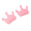 2 pezzi separatori per unghie in silicone, pennello con corona rosa 14