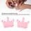 2 pezzi separatori per unghie in silicone, pennello con corona rosa 4