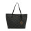 (Black) Handbag Pattern Checkered Large Capacity Single Shoulder Fashion Bag Underarm 1