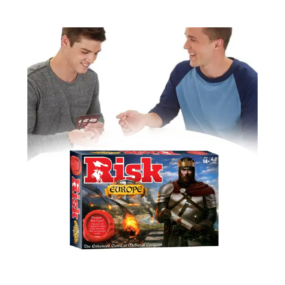 Risk Europe Board Game Card Toys Family Gathering Play Prop Educational Gift