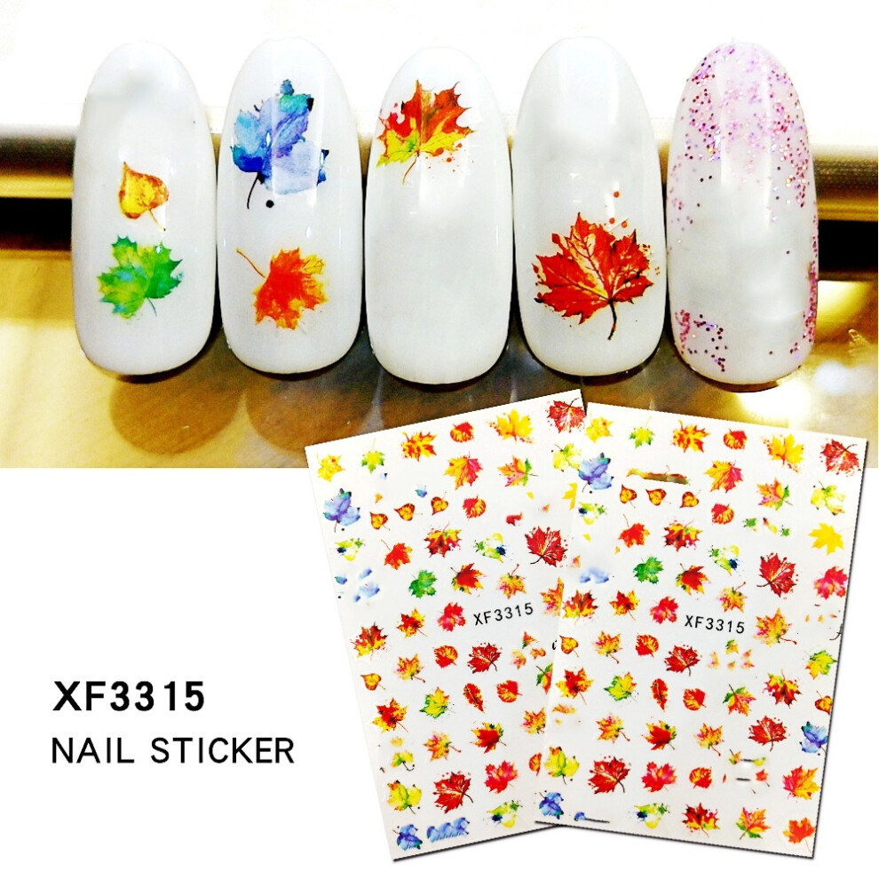 13pcs Self-Adhesive Nail Art Stickers, DIY Manicure Decals for Nail Salon & Home
