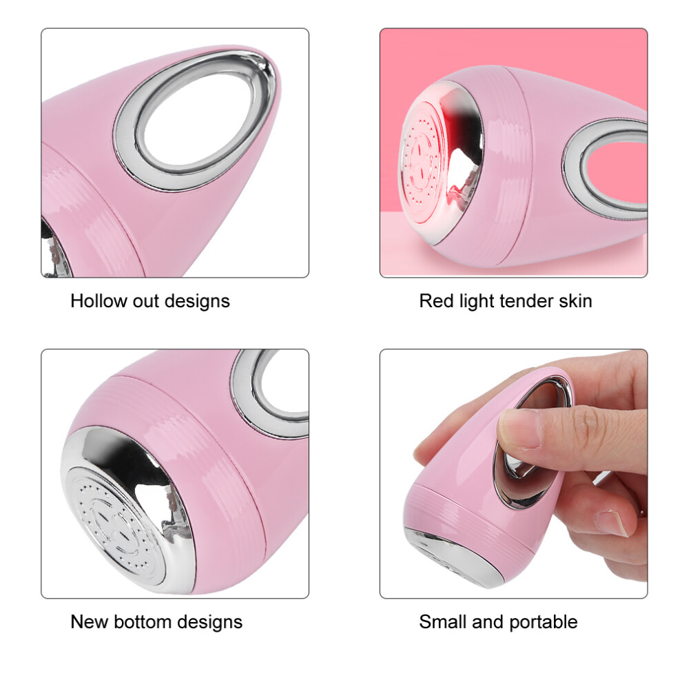 Pink Red Light Face Tightening & Massage Machine for Anti-Aging Skin Care