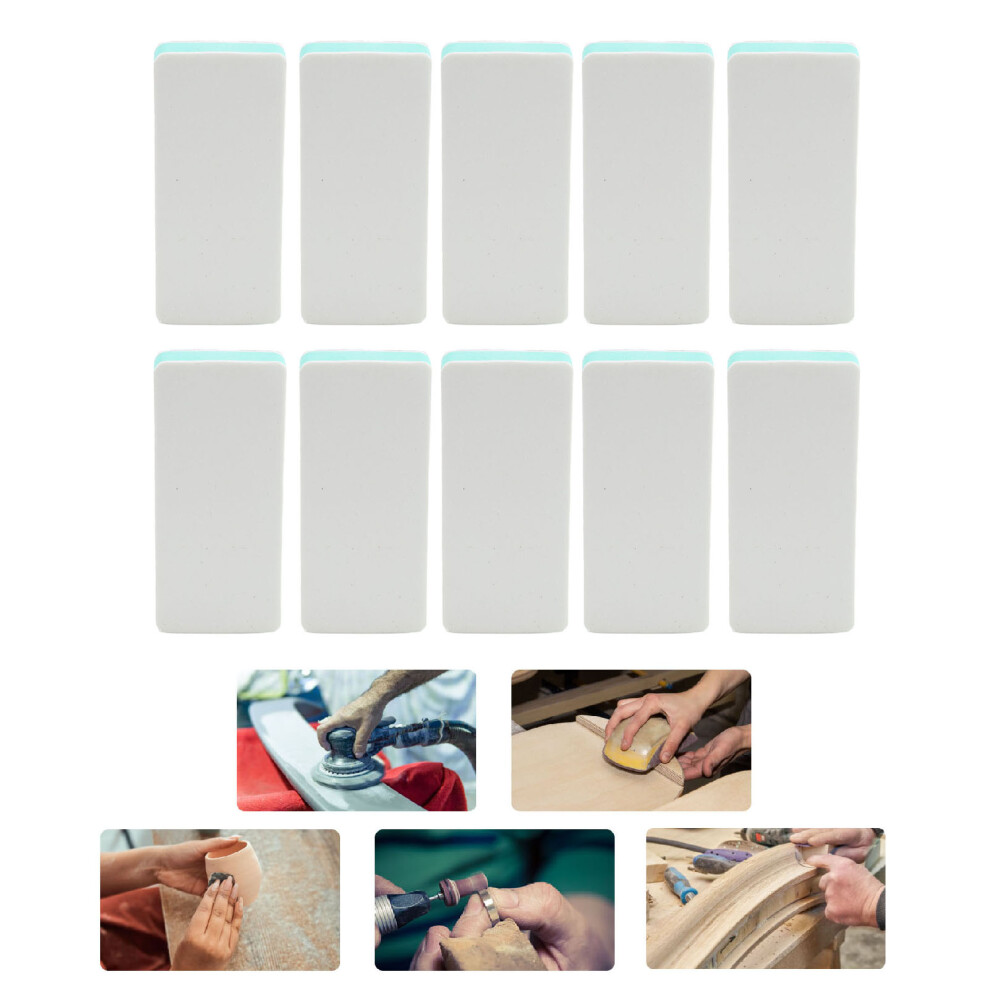Set Of 10 Reusable 1000 & 5000 Grit Sanding Sponges For Nails & Watch Bands 9461333923465