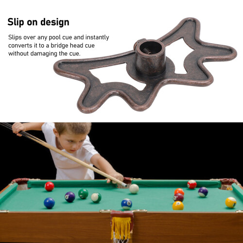 Tête de pont pour queue de billard - bronze, acier inoxydable. 2