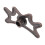 Tête de pont pour queue de billard - bronze, acier inoxydable. 12