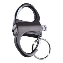 Keychain Lighter Match Strike, Portable Reusable Outdoor Camping Lighter With Keychain, Black Butane Gas Free