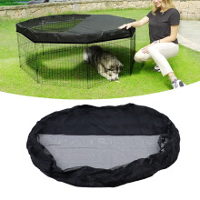Copertura in 210D per recinto per cani rivestita in argento, 24 pollici, 8 pannelli