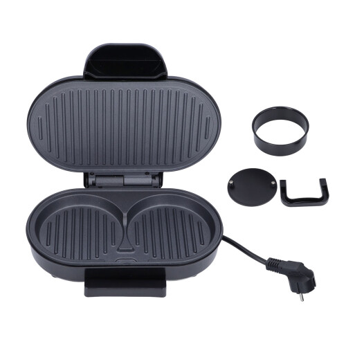 Electric Burger Maker 750W Compact Indoor Grill for Steak & Panini 1