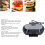 Electric Burger Maker 750W Compact Indoor Grill for Steak & Panini 4