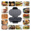 Electric Burger Maker 750W Compact Indoor Grill for Steak & Panini 3