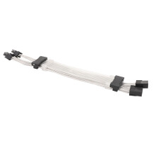 Câble d'extension d'alimentation GPU ARGB 2x8 broches 30 cm noir