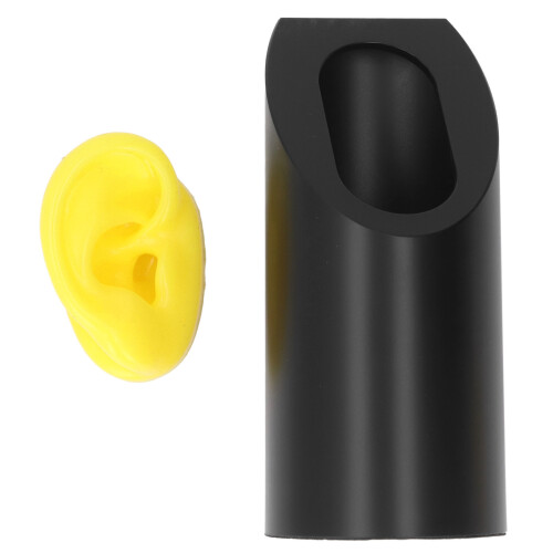 Modèle d'oreille en silicone moyen jaune support d'oreille droite 1
