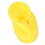 Modèle d'oreille en silicone moyen jaune support d'oreille droite 12