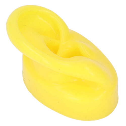 Modèle d'oreille en silicone moyen jaune support d'oreille droite