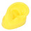Modèle d'oreille en silicone moyen jaune support d'oreille droite 6