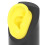 Modèle d'oreille en silicone moyen jaune support d'oreille droite 8