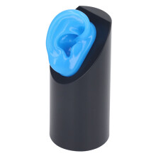 Modelo de oreja de silicona, oreja derecha con soporte de exhibición