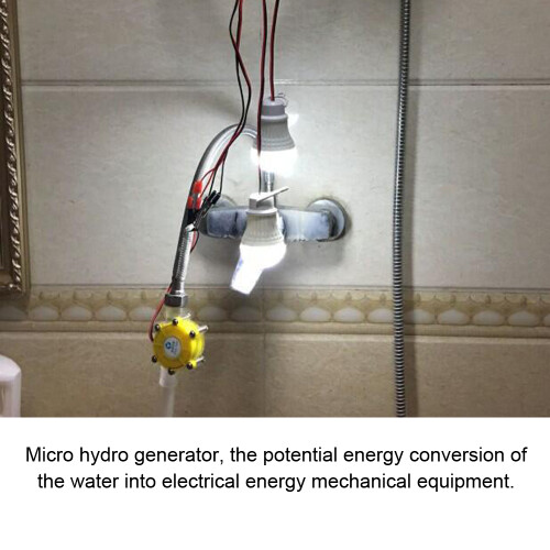 Mini Hydro Waterflow Pump Generator 80V 12V 5V DIY Power Supply 2