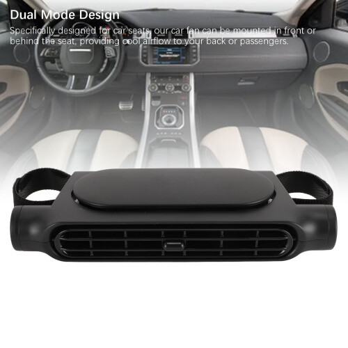 Autositzventilator USB 5V/2A Schwarz 1,5 m Kabel 3 Geschwindigkeiten 2