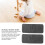 2pcs Reusable Baby Diaper Inserts, 4-Layer Microfiber Nappies, 48x20.5cm, Gray 4