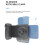 Nero Bluetooth 0-90 impugnatura per telefono 60mAh 70-95mm 4