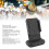 Nero Bluetooth 0-90 impugnatura per telefono 60mAh 70-95mm 8