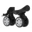 2 Stück Kofferrollen Leise 6 cm (2,36 in) ABS 1