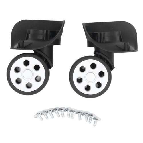 2 Stück Kofferrollen Leise 6 cm (2,36 in) ABS 2