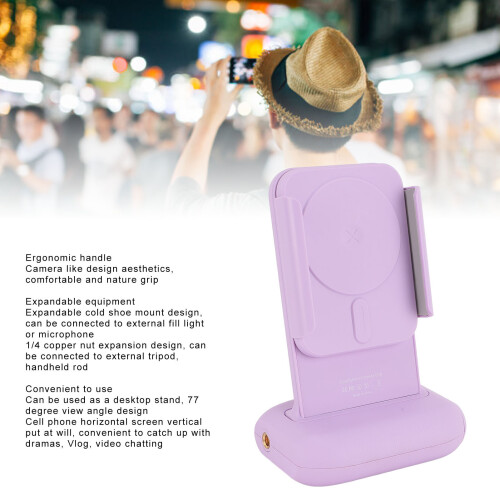 Presa Bluetooth per telefono viola 60mAh 70-95mm 0-90 2