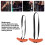2er-Set Horn-Pull-Up-Griffe, Silikon/Nylon, orange 5