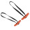 2er-Set Horn-Pull-Up-Griffe, Silikon/Nylon, orange 7
