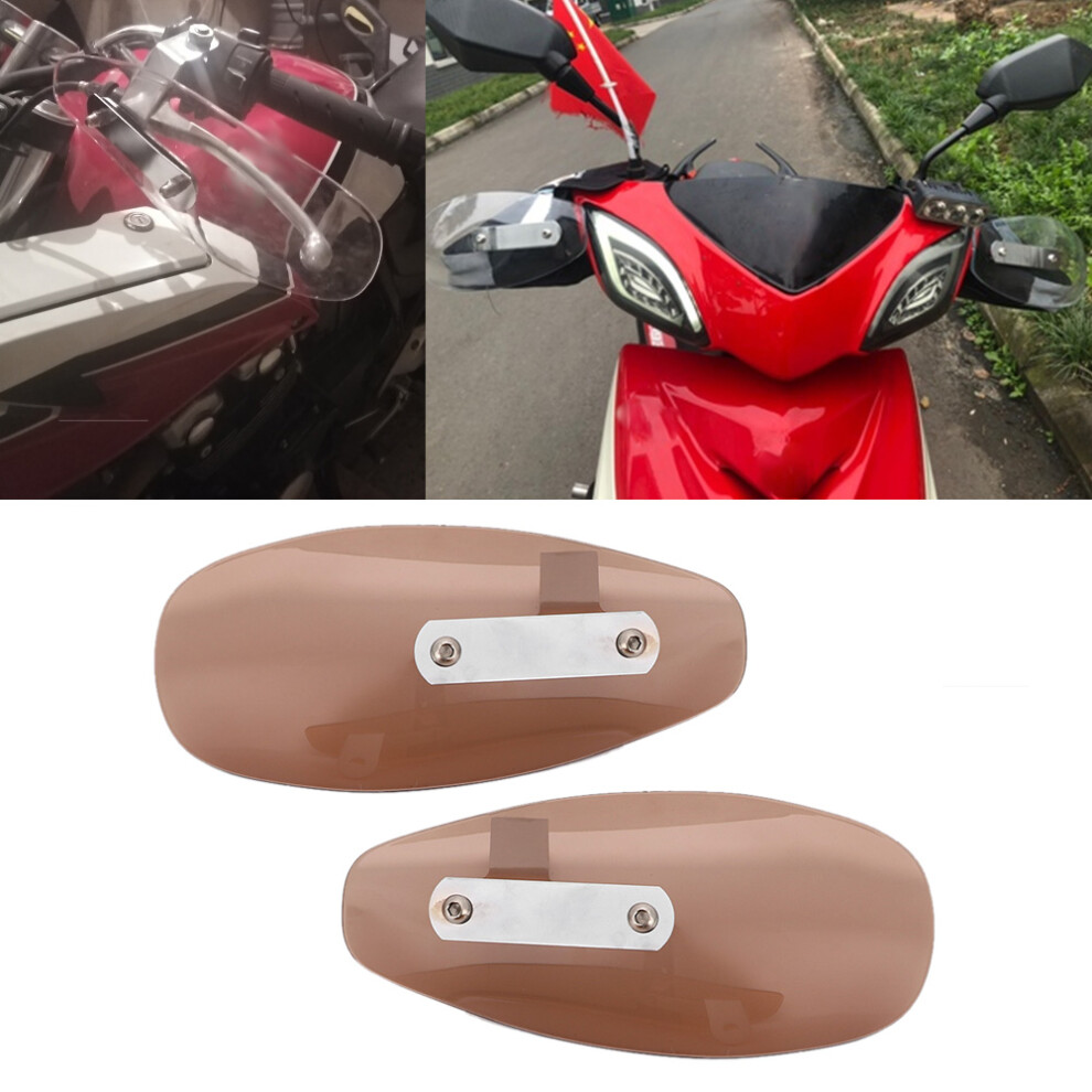 Universal 10Mm/0.4In Motorcycle Hand Guard Wind Protector /Tawny Black 8201333935270