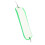 Flasher de pêche ABS 28 cm vert transparent 12