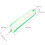 Flasher de pêche ABS 28 cm vert transparent 2
