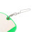 Flasher de pêche ABS 28 cm vert transparent 10