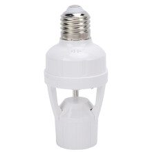 E27 Motion Sensor Light Socket ABS Infrared Infrared Lamp Switch for Home